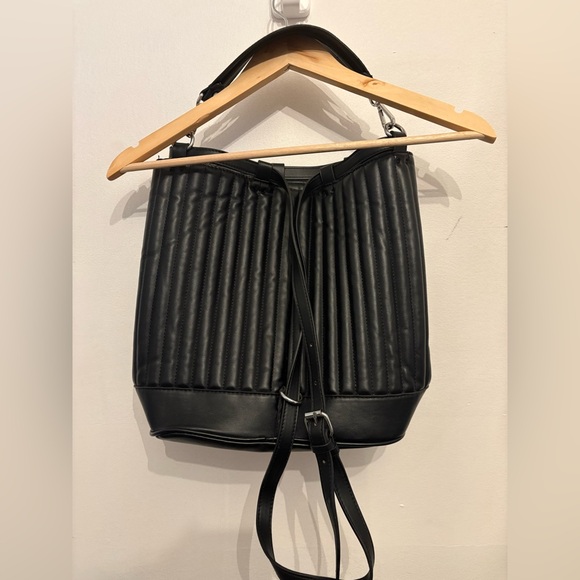 Zara Black Quilted Backpack - Picture 4 of 6